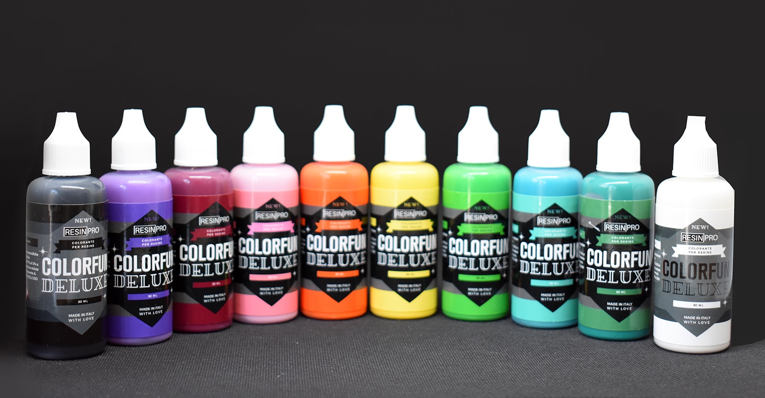 COLORFUN DELUXE” RESIN COLOR ✦ COVERING EFFECT ✦ – 0.85 fl oz / 25 ml – –  Resin Pro